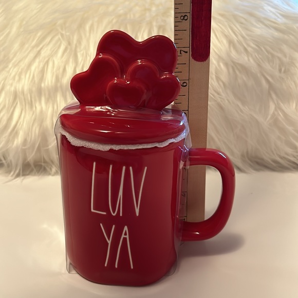 RAE DUNN LUV YA Mug with Heart Lid NEW - Picture 4 of 5